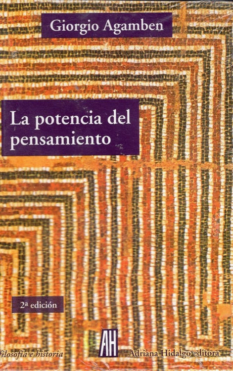Imagen de La Potencia Del Pensamiento / Giorgio Agamben
