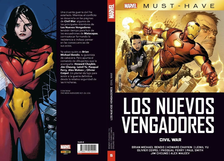 Imagen de MARVEL MUST-HAVE: LOS NUEVOS VENGADORES 5 - CIVIL WAR / PANINI