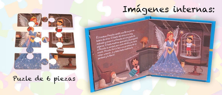 Imagen de Pinocho con Puzle / Tapa Dura