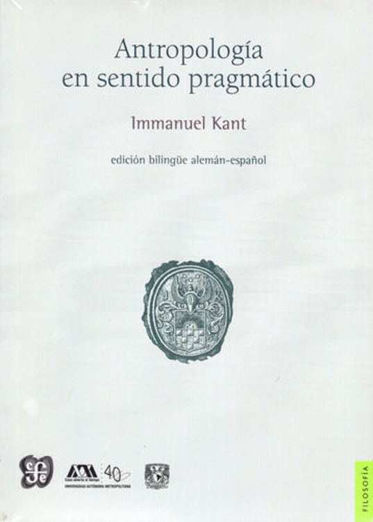 Imagen de Antropología En Sentido Pragmático / Immanuel Kant