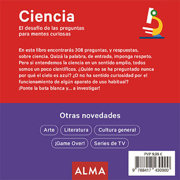 Imagen de Ciencia. El desafío para mentes curiosas / Editorial Alma