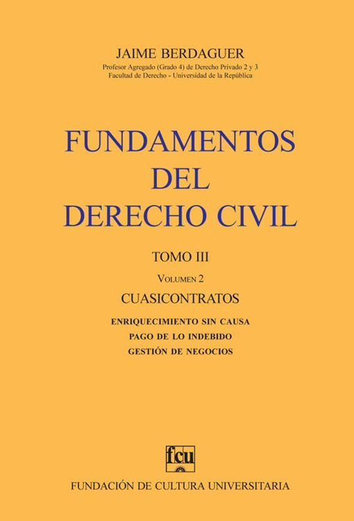 Imagen de Fundamentos Del Derecho Civil Tomo 3 Volumen 2 - Jaime Berdaguer
