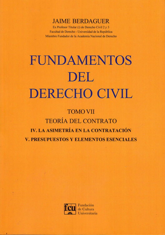 Imagen de Fundamentos Del Derecho Civil Tomo 7 - Jaime Berdaguer