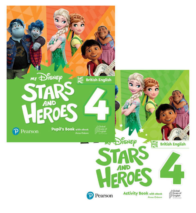 Imagen de MY DISNEY STARS AND HEROES 4 BRITISH / PUPILS'S BOOK + ACTIVITY BOOK / PEARSON