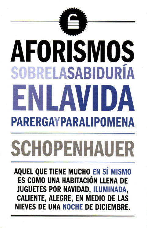 Imagen de Aforismos / Arthur Schopenhauer