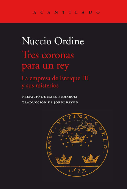 Imagen de Tres coronas para un rey / Nuccio Ordine