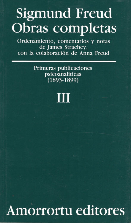 Imagen de OBRAS COMPLETAS III / SIGMUND FREUD
