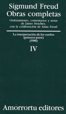 Imagen de OBRAS COMPLETAS IV / SIGMUND FREUD