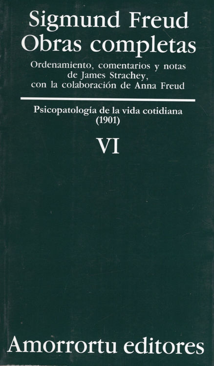 Imagen de OBRAS COMPLETAS VI / SIGMUND FREUD