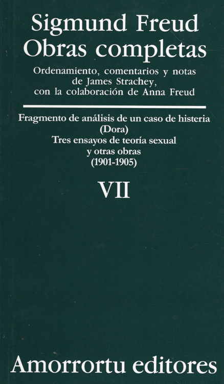 Imagen de OBRAS COMPLETAS VII / SIGMUND FREUD
