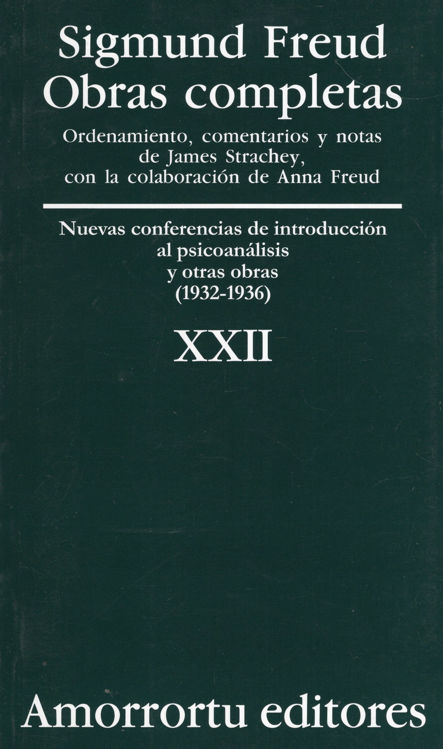 Imagen de OBRAS COMPLETAS XXII / SIGMUND FREUD