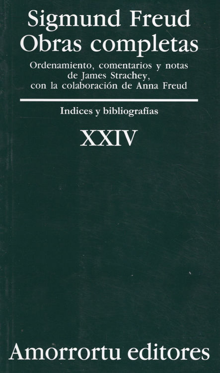 Imagen de OBRAS COMPLETAS XXIV / SIGMUND FREUD
