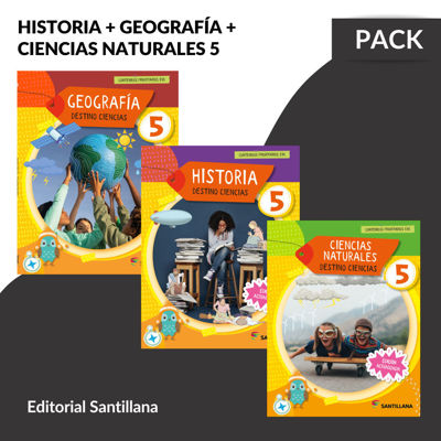 Imagen de HISTORIA, GEOGRAFIA & CIENCIAS NATURALES 5 - DESTINO CIENCIAS / SANTILLANA