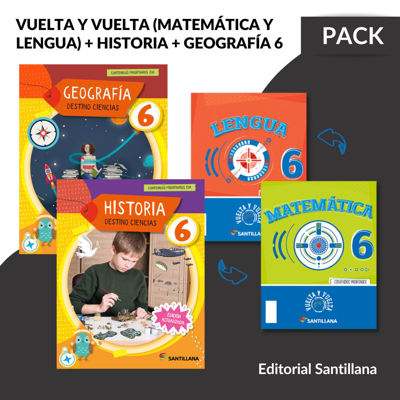 Imagen de VUELTA Y VUELTA, HISTORIA & GEOGRAFIA 6 - DESTINO CIENCIAS / SANTILLANA