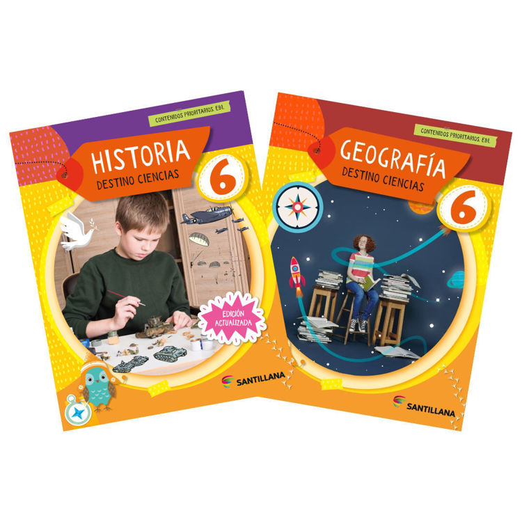 Imagen de PACK SOCIALES 6. DESTINO CIENCIAS. GEOGRAFIA - HISTORIA / SANTILLANA