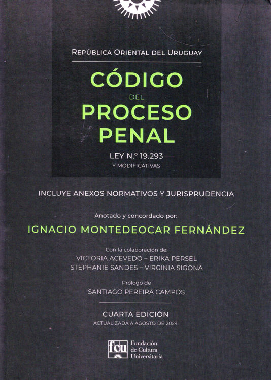Imagen de CÓDIGO DEL PROCESO PENAL (TAPA BLANDA) / IGNACIO MONTEDEOCAR FÉRNANDEZ
