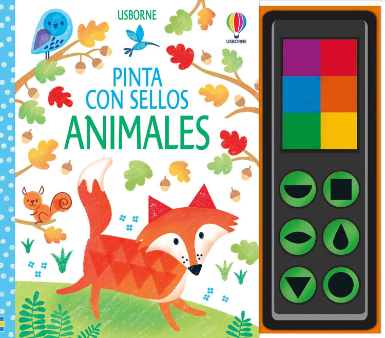 Imagen de PINTA CON SELLOS: ANIMALES / USBORNE