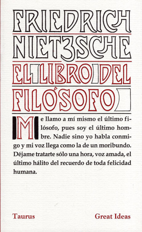 Imagen de EL LIBRO DEL FILÓSOFO / FRIEDRICH NIETZSCHE