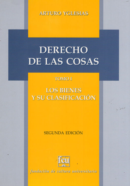 Imagen de Derecho De Las Cosas Tomo 1 / Arturo Yglesias