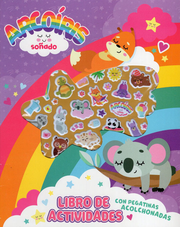 Imagen de ARCOÍRIS SOÑADO LIBRO DE ACTIVIDADES CON PEGATINAS ACOLCHONADAS / AGUA DE MAYO