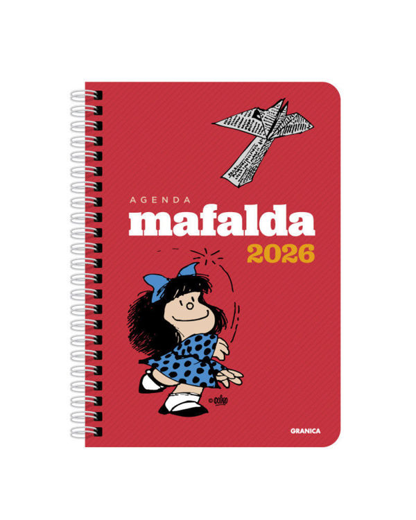 Imagen de AGENDA 2026 MAFALDA ROJA (ANILLADA) / QUINO