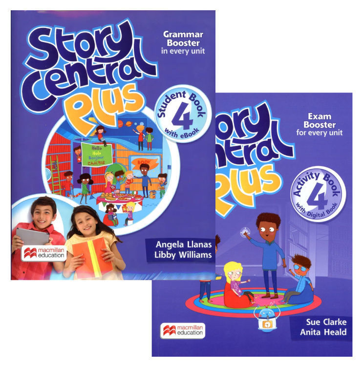 Imagen de STORY CENTRAL PLUS 4 / STUDENT'S BOOK + ACTIVITY BOOK / MACMILLAN