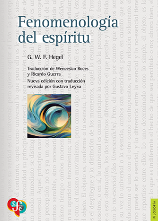 Imagen de FENOMENOLOGÍA DEL ESPÍRITU / G. W. F. HEGEL