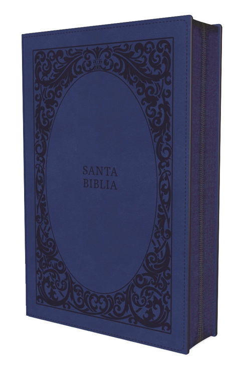 Imagen de BIBLIA TIERRA SANTA - LETRA GRANDE CON CIERRE (AZUL) / VIDA