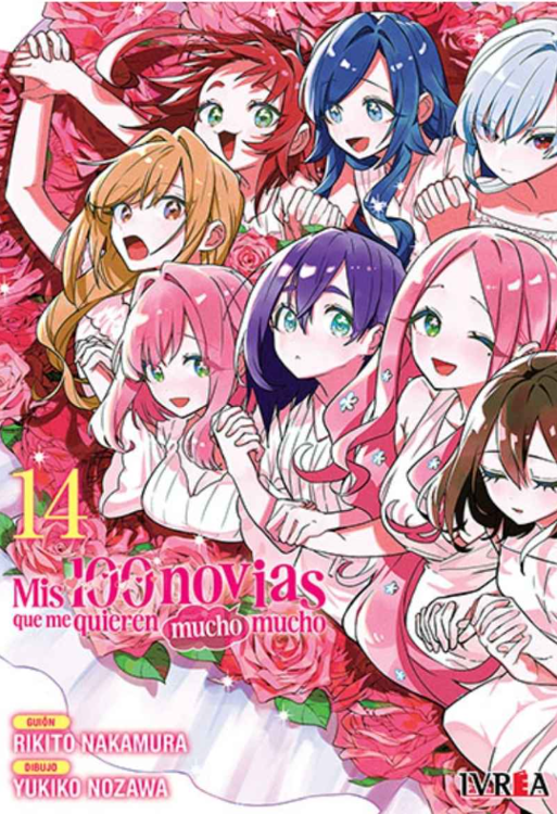 Imagen de Mis 100 novias que me quieren mucho mucho 14 - Rikito Nakamura / Ivrea