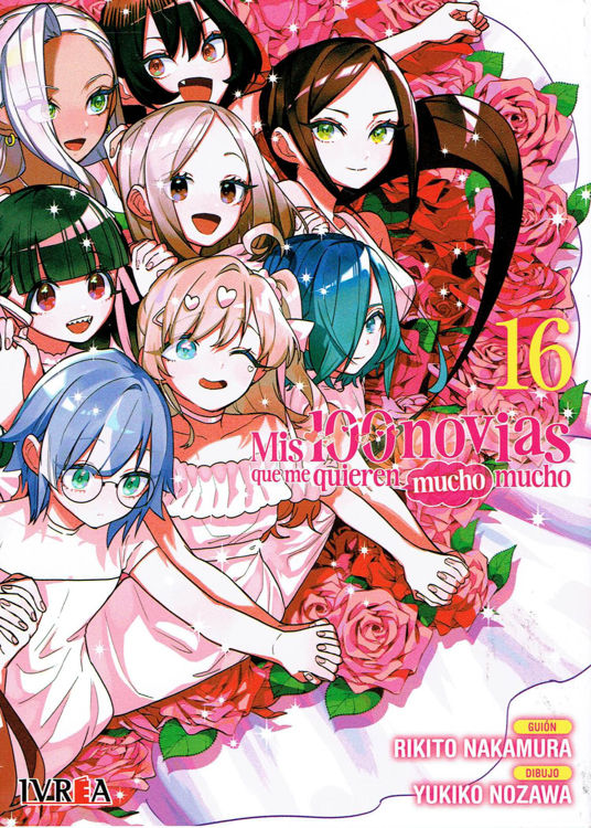 Imagen de Mis 100 novias que me quieren mucho mucho 16 - Rikito Nakamura / Ivrea
