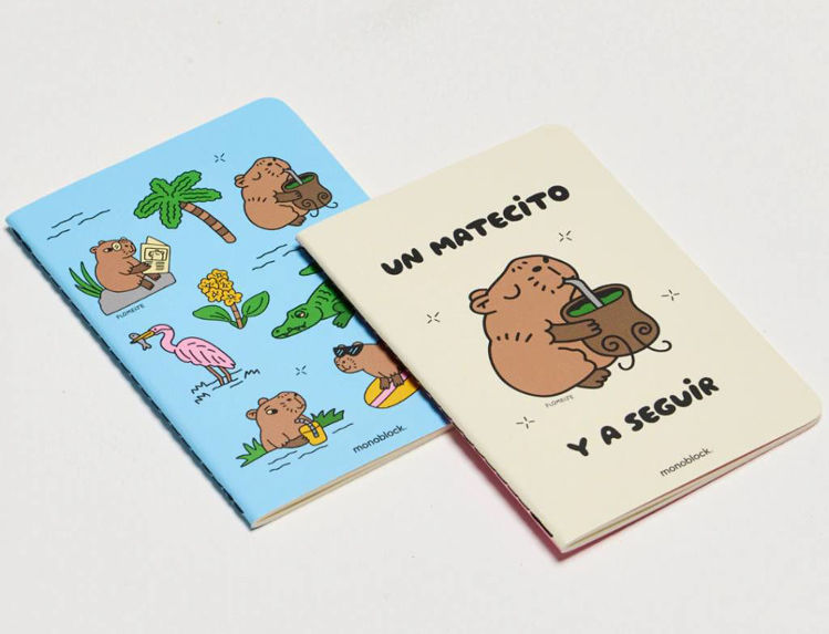 Imagen de LIBRETAS X2 POCKET - CAPIBARAS / MONOBLOCK